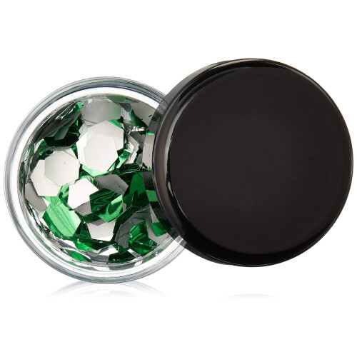 Decore Moi Hexagons Body Glitter Botella verde 11 gramo