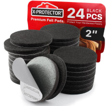 X-PROTECTOR-huopatyynyt - 24 KPL 2"" - Huopatyynyt Lattiasuojat - Tuolin huopatyynyt - Huopatyynyt huonekalujaloille - Huonekalutyynyt kovapuulattioil