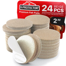 X-PROTECTOR Feltrini per Mobili - 24 PZ 2"""" - Feltrini Proteggi Pavimenti - Feltrini per Sedie - Feltrini per Piedini per Mobili - Feltrini per M