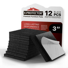 X-PROTECTOR-huopatyynyt - 12 kpl 3"" - huopatyynyt Lattiasuojat - Tuolin huopatyynyt - Huopatyynyt huonekalujaloille - Huonekalutyynyt kovapuulattioil