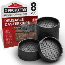 Pucharki meblowe X -Protektor - 2,5 ""kubki caster 8 szt. - Okragle meble podstawki - idealne stopki do lzka - podkladki meblowe bez poslizgu z i