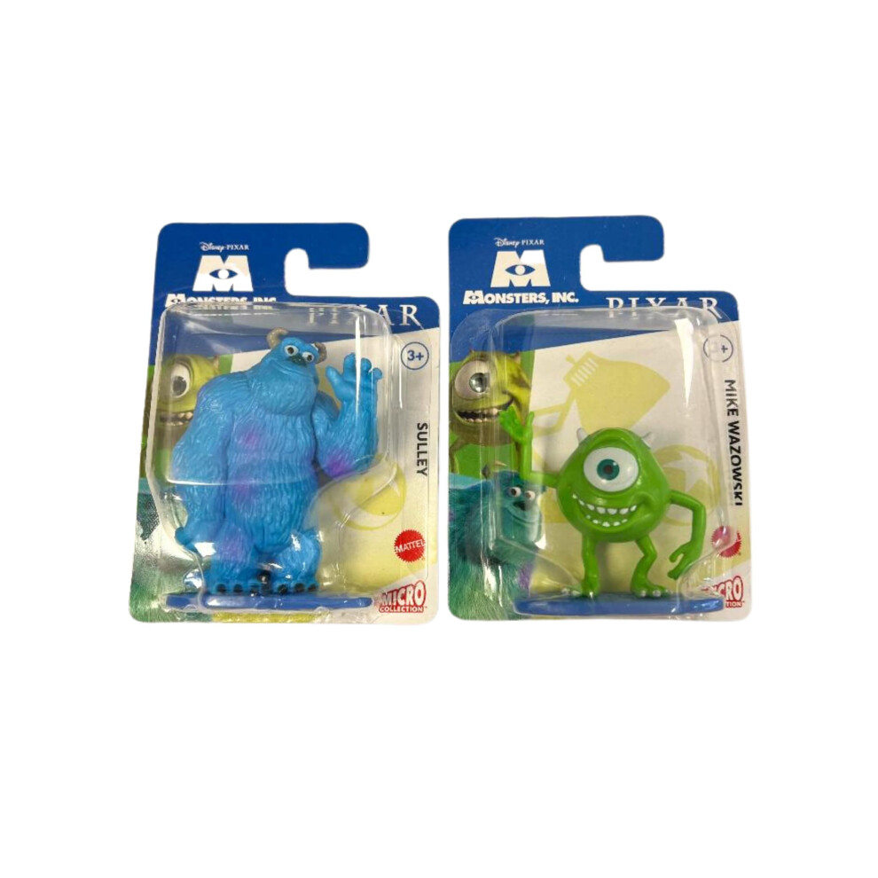 Lunch Money Monsters Inc. Mini Figures Cake Toppers Set Of 2 - Sulley And Mike Wazowski