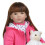 iCradle Realistic Looking 24 polegadas 60 cm Reborn Criana Fridolin Boneca Bebe de Silicone Macio Reborn Princesa Boneca de Cabelo Longo Brinque 3