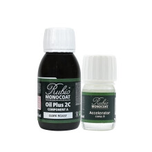 Rubio Monocoat in legno macchia e finitura 65 piedi - arrosto scuro | Oil Plus 2C | Olio in legno di lino ecologico a seccatura rapida per uso intern