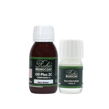 Rubio Monocoat Wood macchia e finitura 65 piedi - velluto rosso | Oil Plus 2C | Olio in legno di lino ecologico a seccatura rapida per uso interno in
