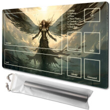 TCGMAT MTG Spielmatte rutschfester Rckseitendruck, ideal fr Kartenspiel-Enthusiasten. TCG Spielmatte Purify Land (MTG1-Disaster befalls-Deck)