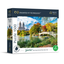 Trefl Wanderlust: Charmanter Central Park New York, 1500-teiliges Puzzle, Prime, 83,8 x 58,4 cm, dicker Karton, BIO ECO New York Travel, kreative Unt