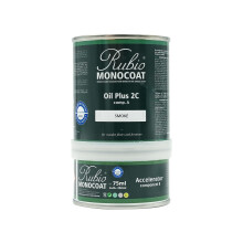 Rubio Monocoat Wood Stain & Finish 175 ft - Smoke | Oil Plus 2C | Quick-Dry Eco-Friendly Linseed Wood Oil for Indoor Use Includes Accelerator (