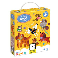 Ich liebe Hunde Puzzle 3+ Bodenpuzzle