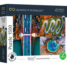 Trefl -1500 pezzi di cartone pi spesso cartone biologico eco -antenna collage di collage per adulti e bambini da 12 anni 26191 puzzle UFT Mindblow a