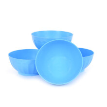 Mintra Unbreakable Plastic Bowl galben 4pk - mare 1,8l 60oz 7,75inw x 3.25inh - (parte dintr -un set) - Snack Snacks pentru micul dejun Fructe de