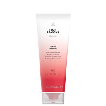 VIER GRNDE Haarfarben-Shampoo (8 Farben) Sulfatfreier roter Haartoner Farbablagerungsshampoo fr coloriertes Haar, vegan, 8,45 Fl Oz (Rot)
