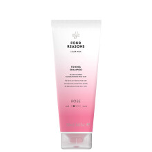 FOUR REASONS Haarfarben-Shampoo (8 Farben) Sulfatfreier rosa Haartoner Farbablagerungsshampoo fr farbbehandeltes Haar, vegan, 8,45 Fl Oz (Rose/P