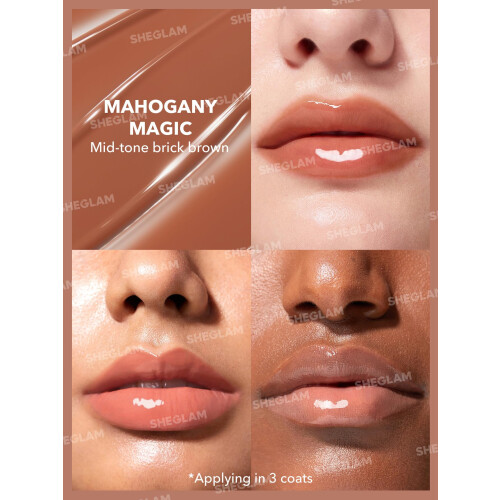 SHEGLAM PoutPerfect Ενυδατικό Στερεό Γκλος Χειλιών - Μαχόγκανι Μάτζικ 2
