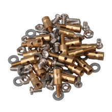 Mxfans 20pcs Metal 1 MM Pushrod Linkage Stopper with Screw and Nut for RC Airplane Helicopter