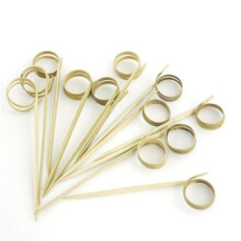 BambooMN 3,5"""" Bamboe Ring Cocktails Hors D'oeuvres Fruit Sandwich Spiesjes Picks voor Catered Events Vakantie's Restaurants of Buffet Feestartik