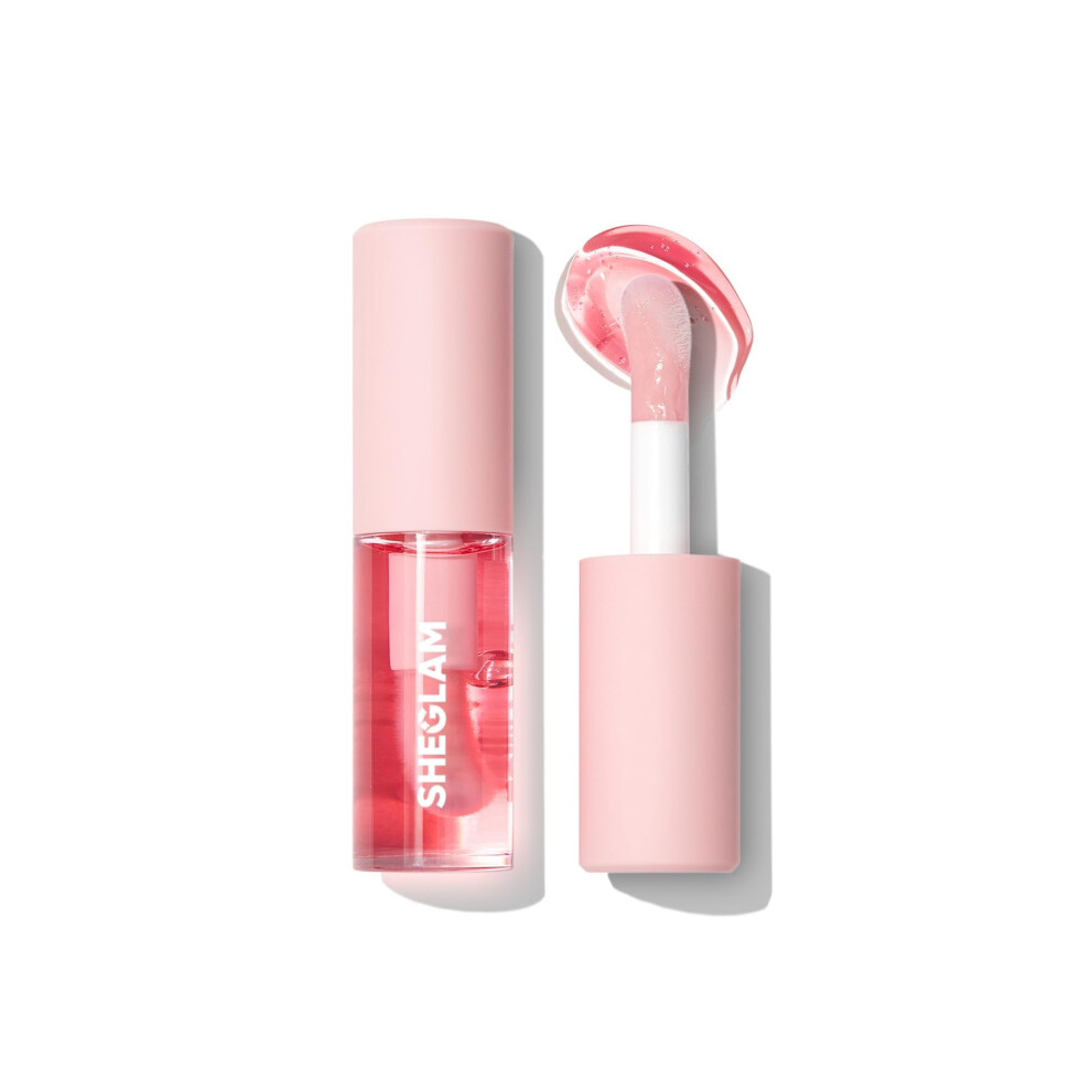 Sheglam Jelly Wow Hydrating Non-Sticky Lip Oil Moisturizing Plumping Lip Gloss - Berry Involved