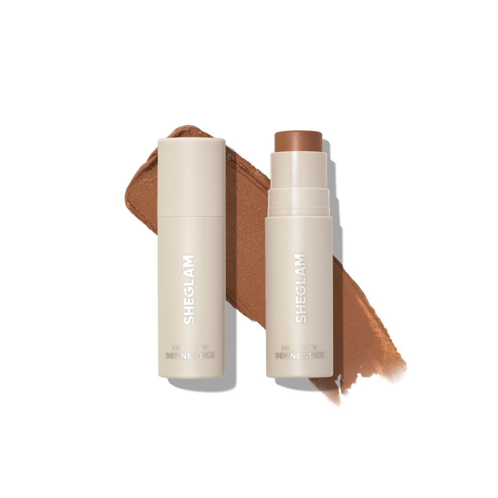 Sheglam Snatch 'N' Define Cream Contour Stick Long Lasting Highly Pigmented Sweat Proof Face Bronzer Makeup - Terracotta