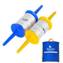 Simxkai Kite Spool Kite Reel Winder Grip Kite String Gestimone 600 piedi Twisted Kite Line per ogni maniglia della corda (pacchetto da 2)