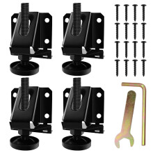 LOSCHEN 4 PCS Ps de nivelamento ajustveis ????para servios pesados ????para mveis, porcas hexagonais, niveladores de pernas de mveis para ar
