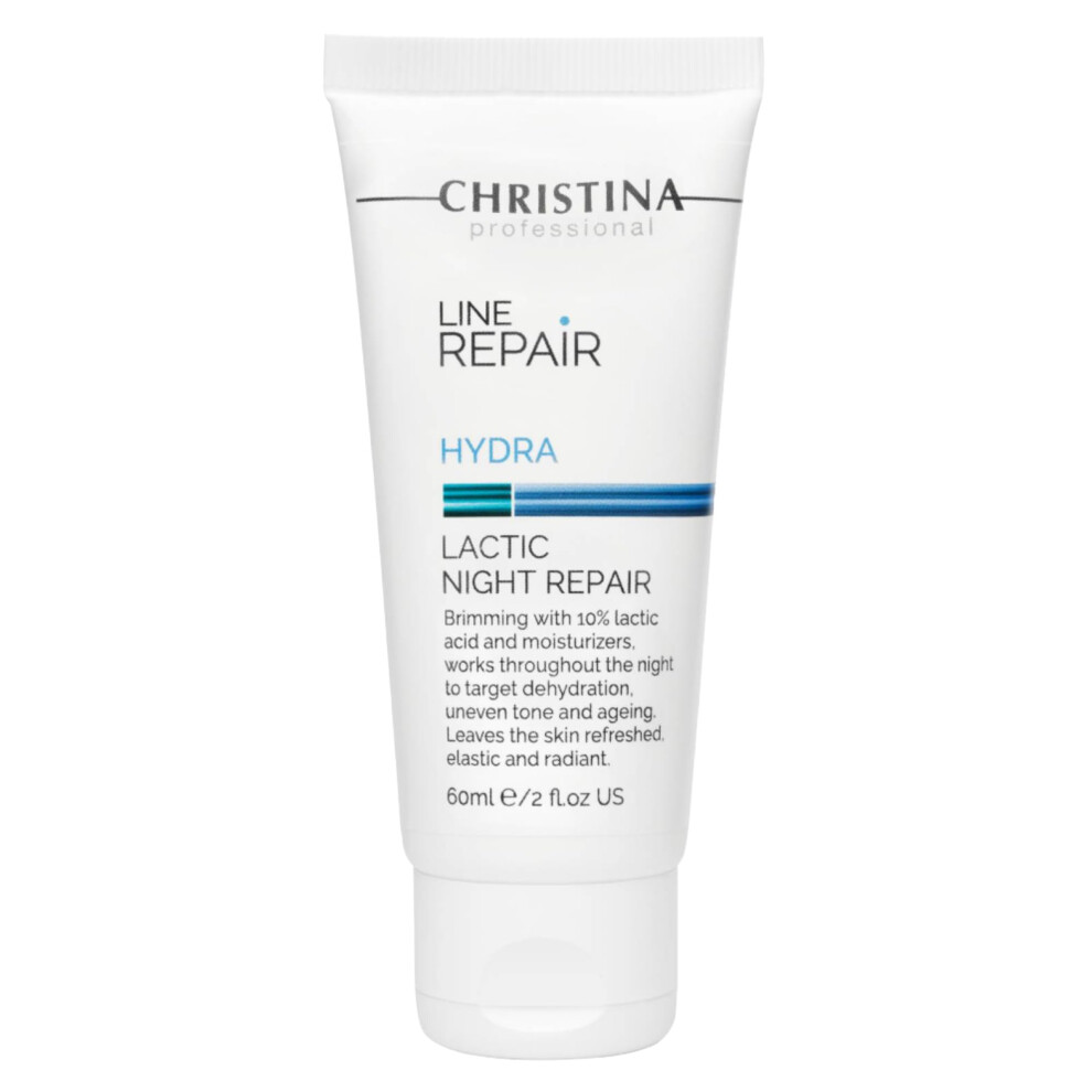 -CHRISTINA- Line Repair Hydra Night Cream with Lactic Acid | Nighttime Bliss for Skin Alignment & Rejuvenation | Elasticity Boosting Wrinkle Red