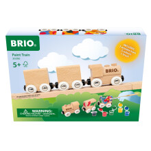 Brio - 36006 tren de vopsea | Tren de jucarie personalizat de bricolaj din lemn pentru copii n vrsta de 5 ani sus
