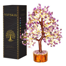 Amethyst Crystal Tree - Bonsai Trees Balancing Tree Crystal Gifts for Women Crystal Tree for Positive Energy Crytals and Gemstones Good Luck