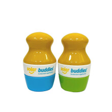 Duo GB Solar Buddies Roll Roll on Sponge Applicatore per bambini adulti Famiglie Dimensioni di viaggio detiene 100 ml di viaggi per viaggi per la cre