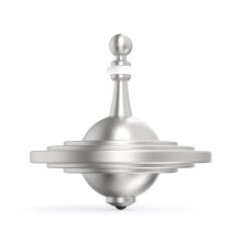 Plexity Labs UFO Tops - Cussac - Metal Spinning Fidget Toy Top - Inspirerad av den dokumenterade UFO -observationen 1967 i Cussac France (Cosmic