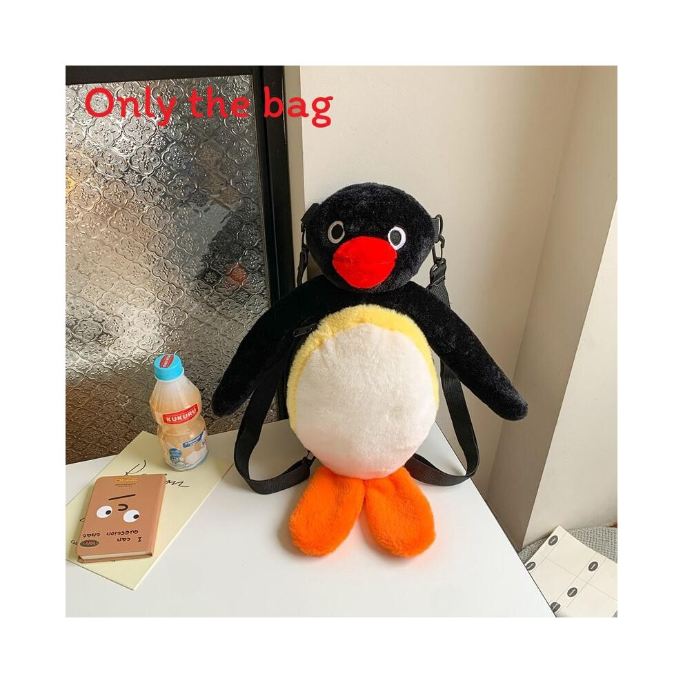 (Hand) Cute Fish Cartoon Hugging Penguin Plush Toy Backpack For Daily Casual And Use-image-OPC-PHRGMDW-NEW