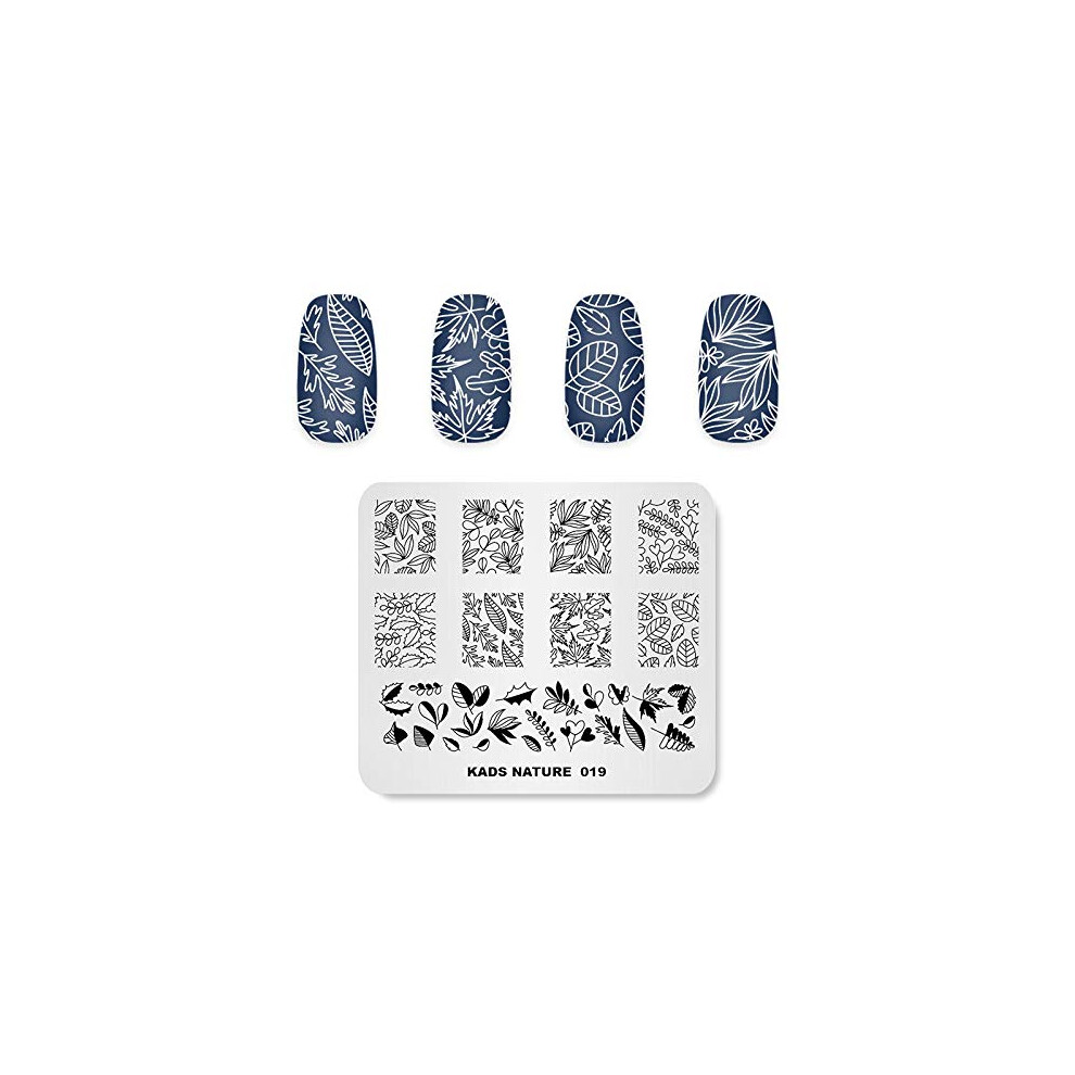 Rolabling Nail Art Stamping Plates Leaf Stamping Templates Nail Plate Template Image Plate Stencil Nails Tool (Na019)