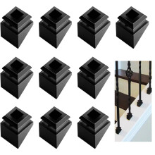 Sidasu Baluster Angle Scarpe Scarpe Balustro Balust Balust Scarpe in ferro battuto Scarpe Baluster Cover per l'uso con paletteri quadrati da 1/2 ""set