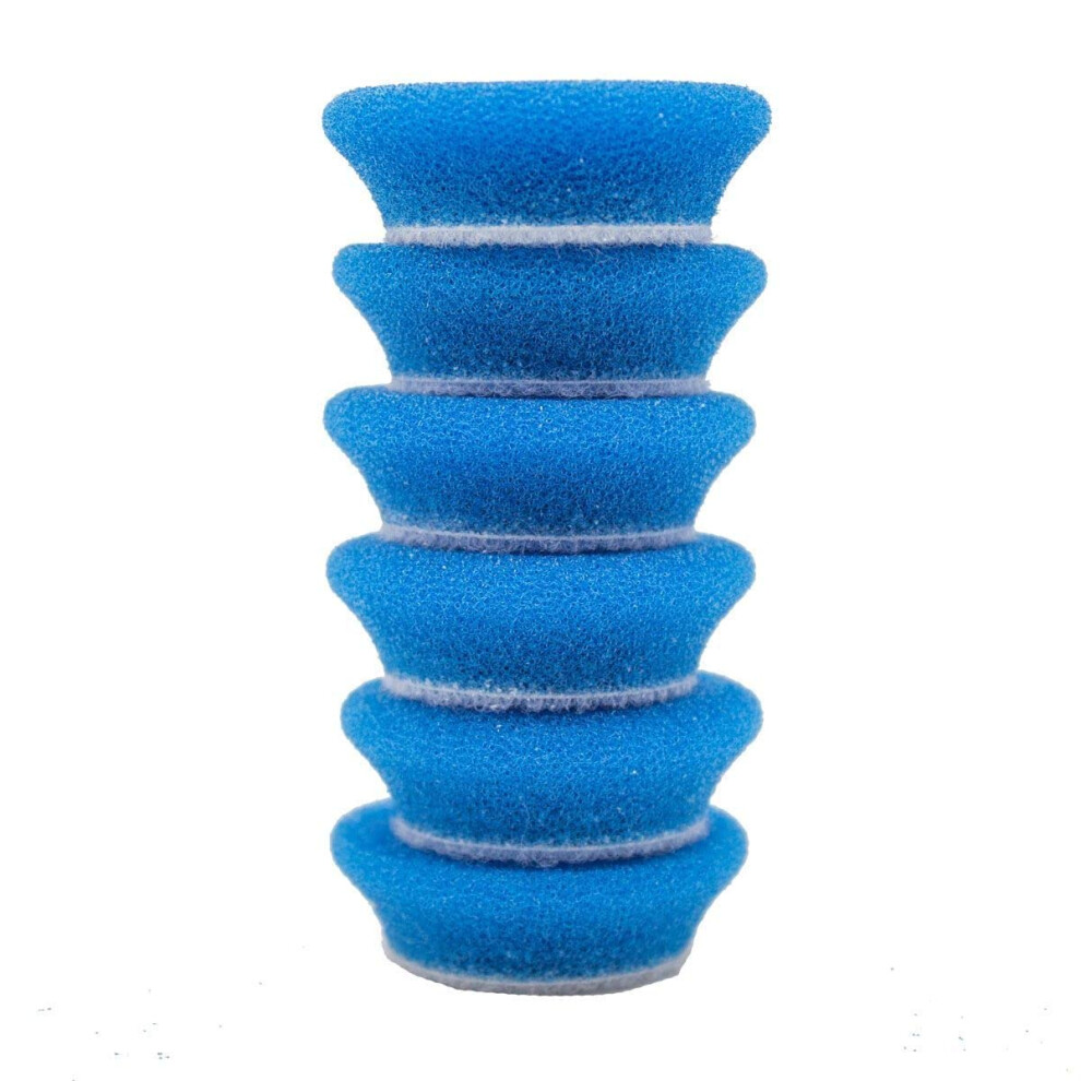 Rupes Coarse Random Oribital Foam Pads (Blue) 34/40Mm 6 Pcs 8059519682728