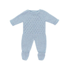 Miniland Roupas para Bonecas Pijama de Malha de 15'' Cor Azul - ECO Feito na Espanha Qualidade Role Play Educacional