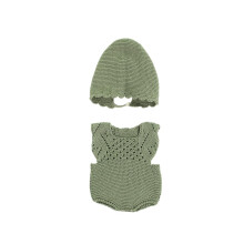 Miniland roupas para bonecas 15 3/4 '' roupa de malha macaco e gorro - ECO feito na Espanha qualidade dramatizao educacional