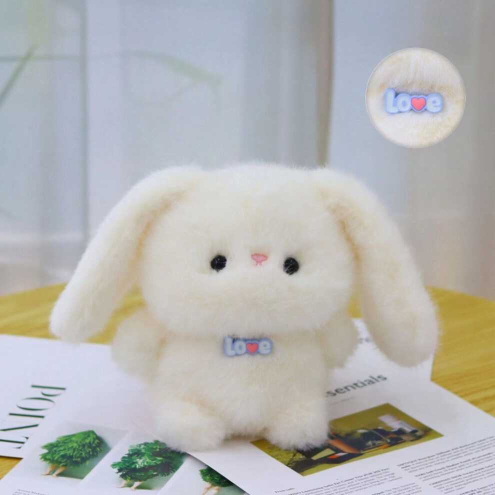 (Bunny) Elephant Cartoon Cute Bear Panda Rabbit Pig Sheep With Letter Plush Toy Doll-image-OPC-PHRGP5Z-NEW