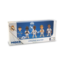 MINIX COLLECTIBLE FIGURINES - 5-Pack of 7cm Soccer Players - Miniature Football Stars Real Madrid Courtois Vinicious Camavinga Modric Belli
