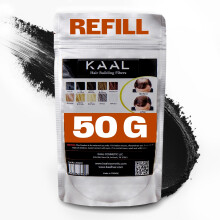 KAAL Haarfaser-Nachfllpack | (1,76 oz Dunkelbraun) Haar-Concealer fr dnner werdende Bereiche Haartexturierungspulver fr Mnner und Frauen