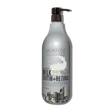 Morfose Milk Biotin Shampoo - Sulfate-Free Formula  Intensive Milk Therapy with 15 Amino Acid Complex  Biotin and Retinol Enriched for Hair Growt