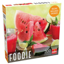 Feinschmecker-Puzzles: Wassermelonen-Smoothie-Puzzle mit 300 Teilen und einer fertigen Gre von 19,5 x 14,25!