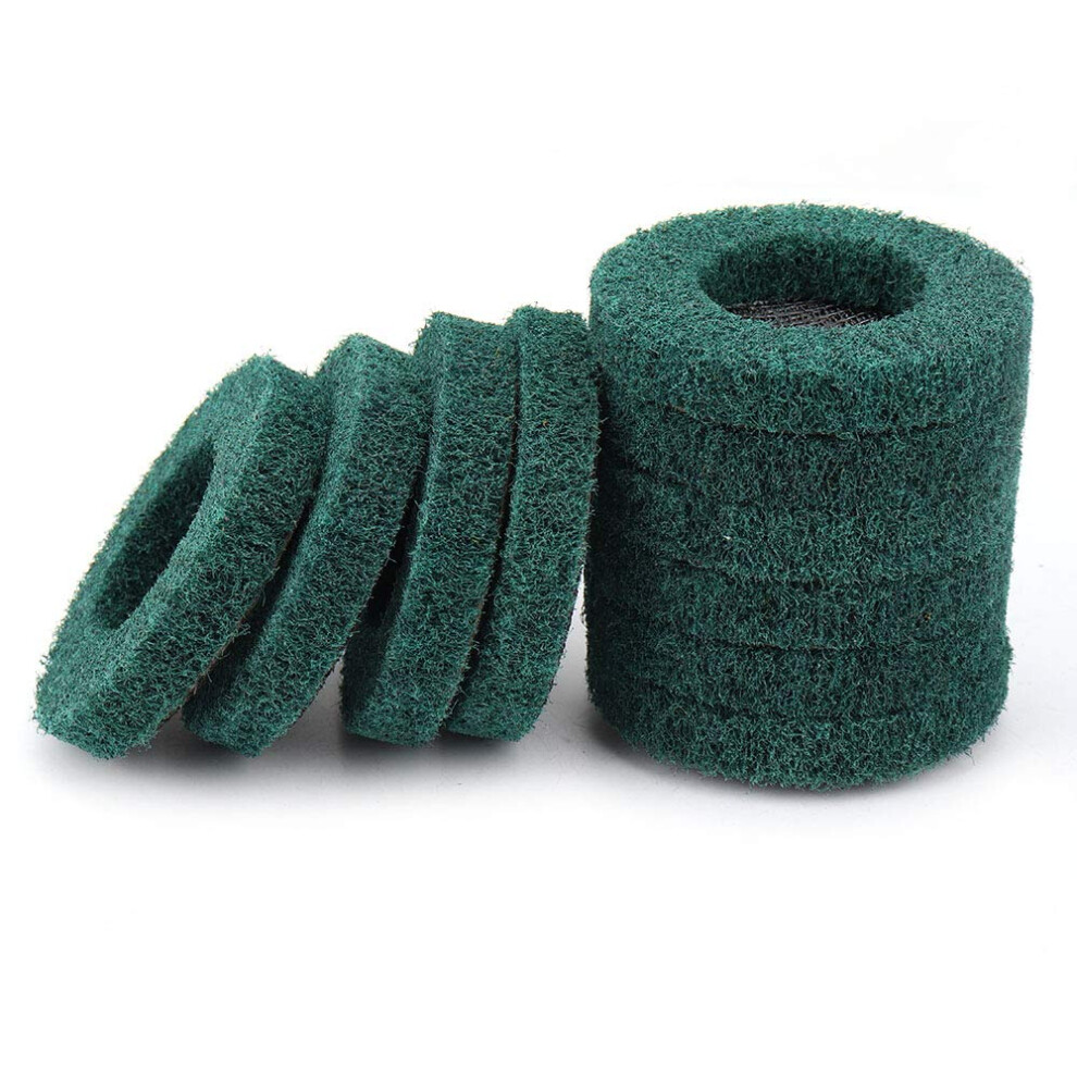 Nuodun 10Pcs 4"""" Nylon Fiber Flap Disc Polishing Wheel 180 Grit Buffing Wheel For Angle Grinder Abrasive Grinding Discs Scouring Pad Complex S 8746030632294