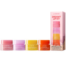 LANEIGE Dreamy Lip Kit: Lip Sleeping Mask Berry  Sweet Candy  Mango  and Peach Iced Tea  Nourish  Hydrate  Vitamin C  Shea Butter  Coconut Oil