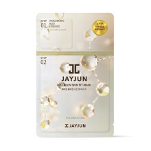 JAYJUN Collagen Skin Fit -naamio (10 arkkia) - 2-vaiheinen kaikki yhdessä kosteutus- ja kiinteytysrituaali hyaluronihapolla ja merikollageenilla 0,84