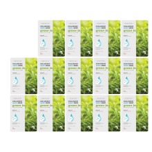 BEAUTY29 Hyaluronic Aqua Plus Essence Full Face Facial Sheet Sheet -naamio 14 arkkia - 2 VIIKKO SETTI (VIHREΔ TEE - 14 kpl)