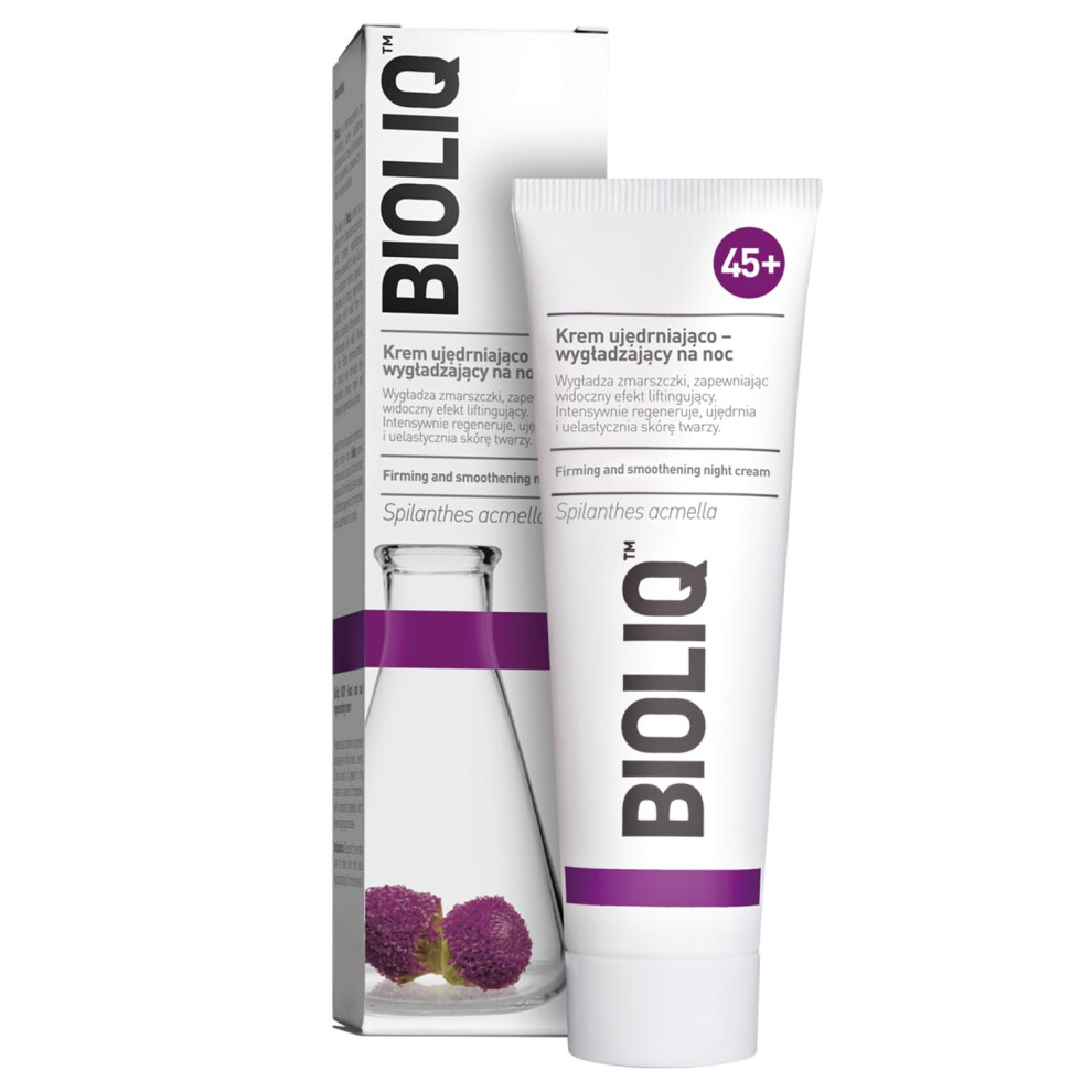 Bioliq Cream - 45+ Firming And Smoothing Night - Regeneration Wrinkle Smoothing Lifting Effect With Spilanthes Acmella Hyaluronic Acid - 50 Ml