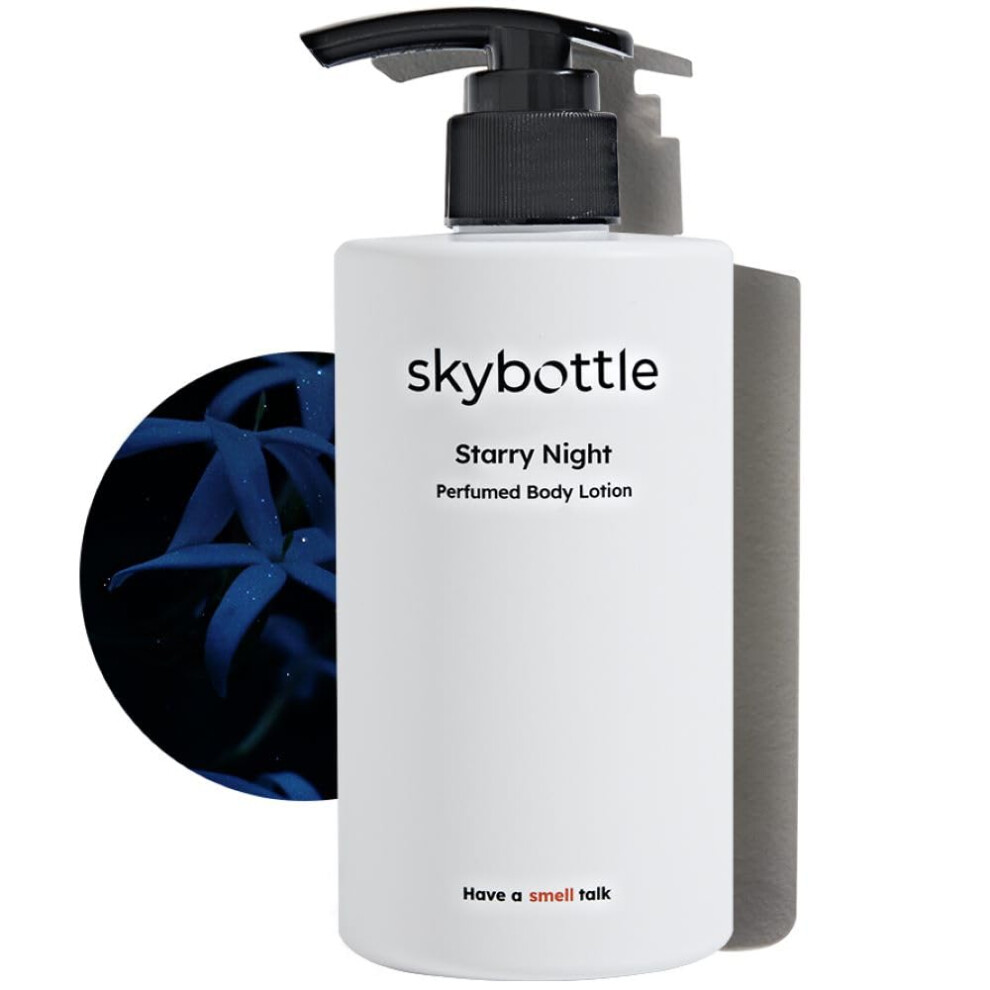 Skybottle Perfumed Body Lotion With Pump Fast Absorbing Korean Skin Care Bergamot White Rose Scented Lotion For Women & Men 10.1 Fl. Oz