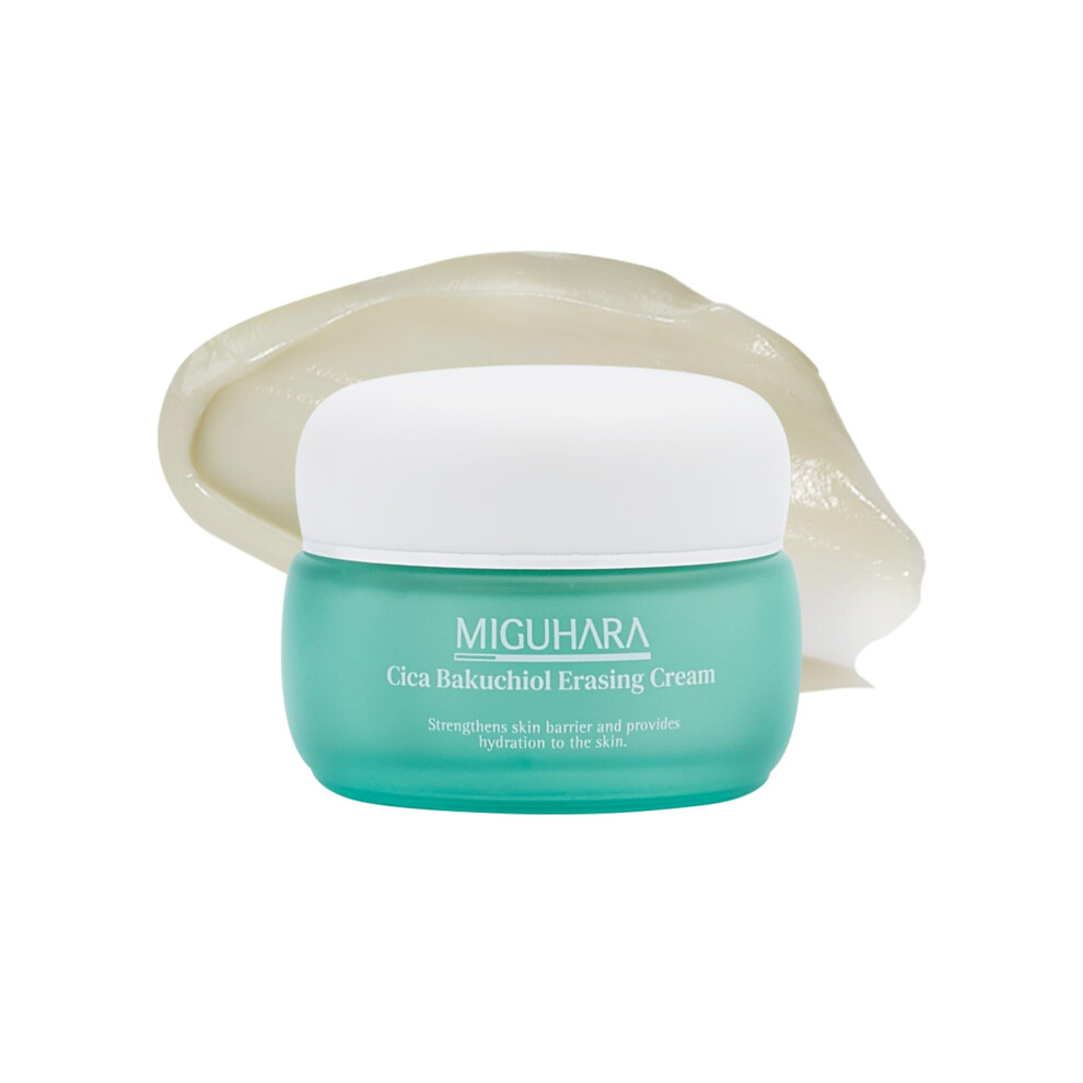 Miguhara Cream Cica Bakuchiol Erasing | Hydrating Korean Skincare (50Ml/1.69 Fl.oz.)