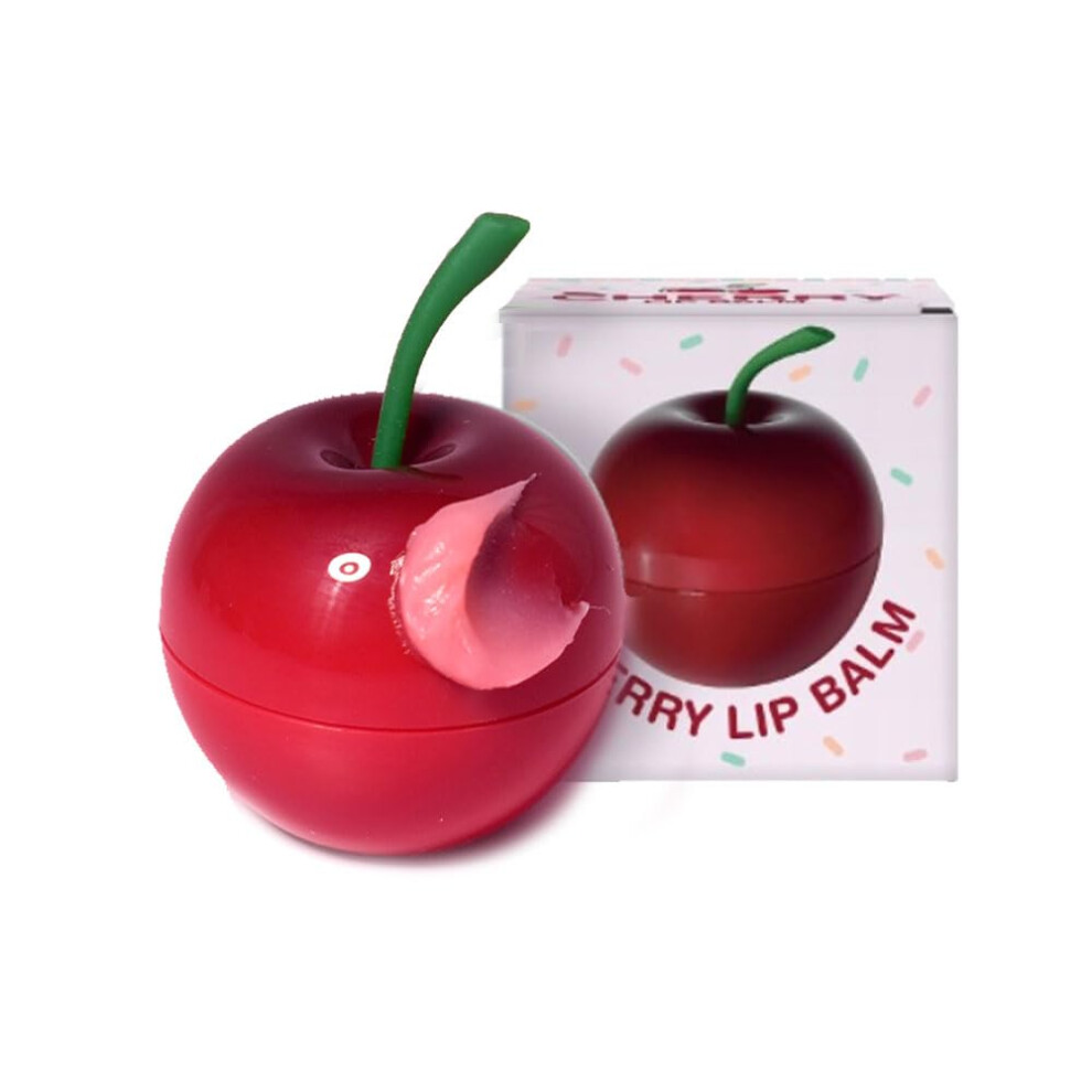 Prettyskin Ps. Moisturizing Korean Vegan Lip Balm 0.31Oz. (9G) Smooth Soft Texture Hydrating Natural Shine Glossy (Cherry)