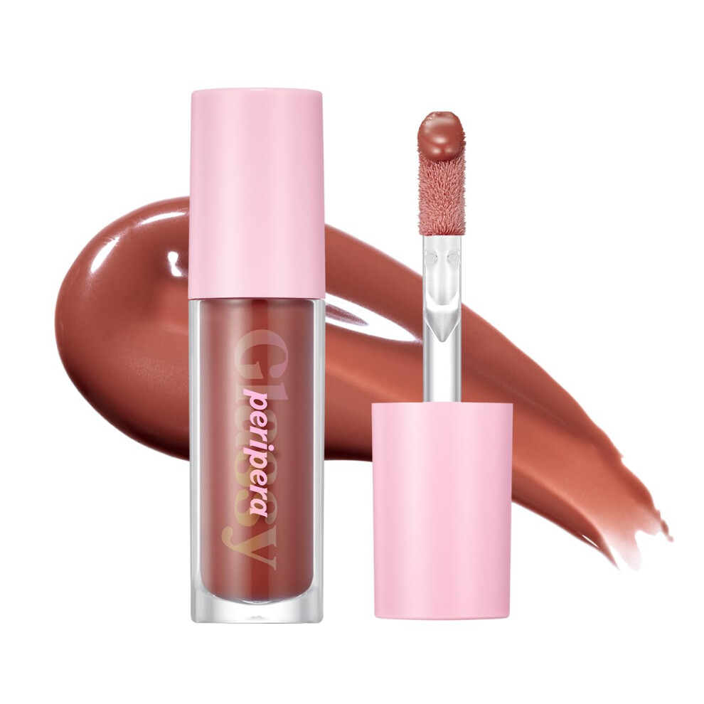 Peripera Ink Glasting Lip Gloss Non-Sticky Gloss Shine 4XL Wand For Easy Application Korean Lip Gloss Fuller Looking Lips Buttery Soft Lon