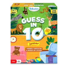 Skillmatics-Kartenspiel Raten Sie in 10 Junior-Tieren und In meinem Haus-Kombination. Schnelles Spiel mit intelligenten Fragen, Geschenken und un
